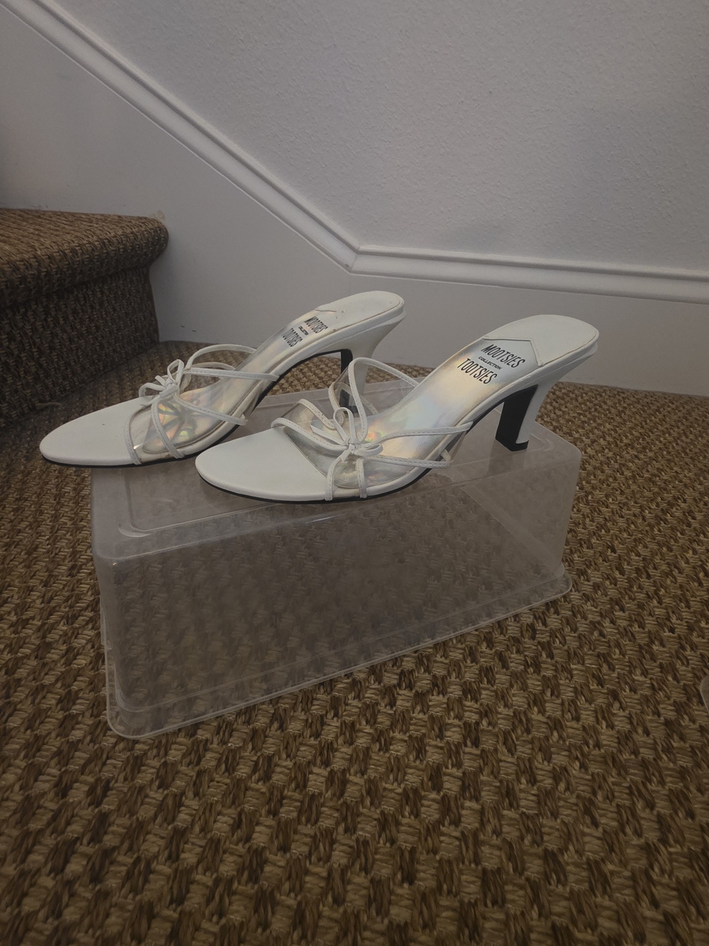 White Strappy Heeled Sandals